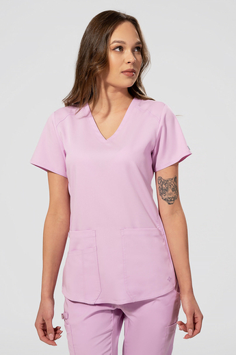  Bluza medyczna damska Med Couture Performance Touch,  7459-LILA