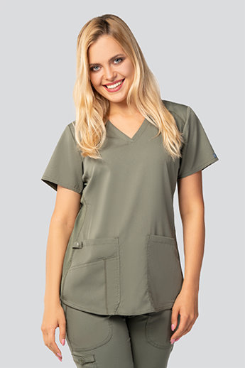  Bluza medyczna damska Med Couture Performance Touch,  7459-OLIV