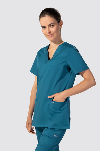  Bluza medyczna damska, Uniformix FLEX ZONE FZ1001B, morski.