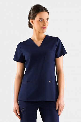  Bluza medyczna damska Uniformix RayOn, 3000-Navy