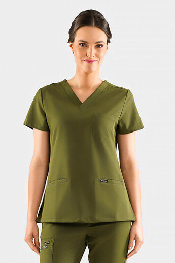  Bluza medyczna damska Uniformix RayOn, 3000-Tea Leaf