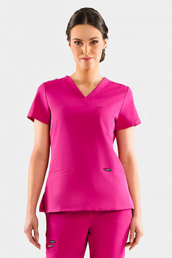  Bluza medyczna damska Uniformix RayOn, 3000-Virtual Pink