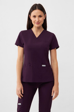 Bluza medyczna damska Uniformix, Super Flex 4000-Dark Purple