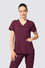 Bluza medyczna damska Med Couture Performance Touch,  7459-WINE