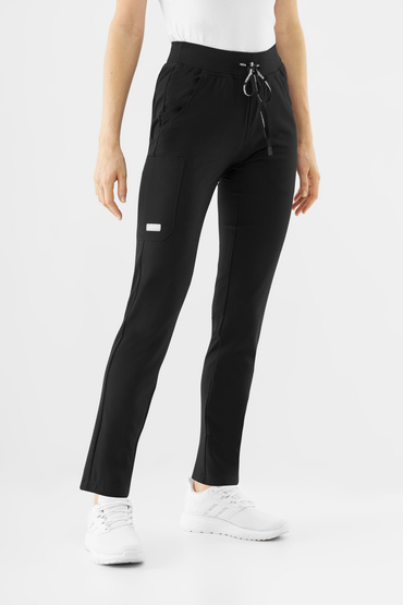 Spodnie medyczne damskie Uniformix Super Flex, 4030 Black