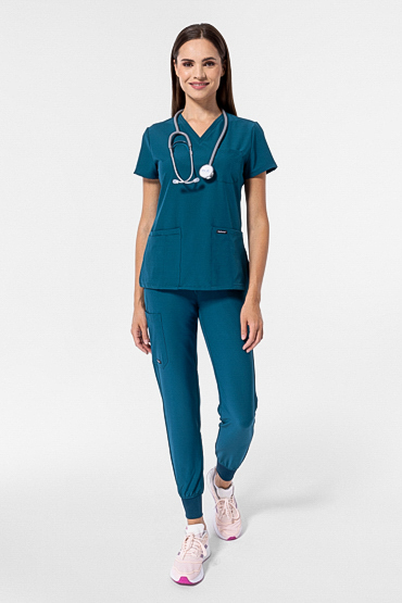 Zestaw medyczny Uniformix Super Flex, bluza 4000 + spodnie 4020 Caribbean Blue