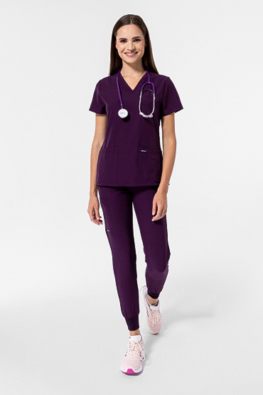 Zestaw medyczny Uniformix Super Flex, bluza 4000 + spodnie 4020 Dark Purple