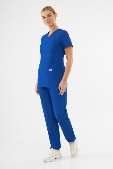 Zestaw medyczny damski Uniformix TEAM, bluza T1000 + spodnie T1190,  Royal Blue