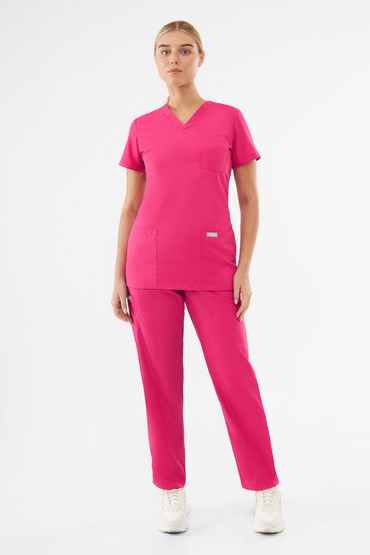 Zestaw medyczny damski Uniformix TEAM, bluza T1000 + spodnie T1190, Virtual Pink