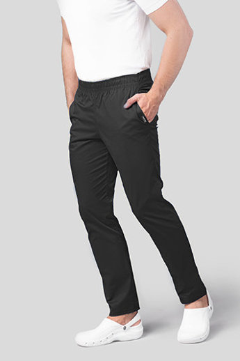 Spodnie medyczne damskie, joggery Uniformix FLEX ZONE, FZ2056, czarny.  czarny / spodnie i spódnice medyczne / Sklep internetowy