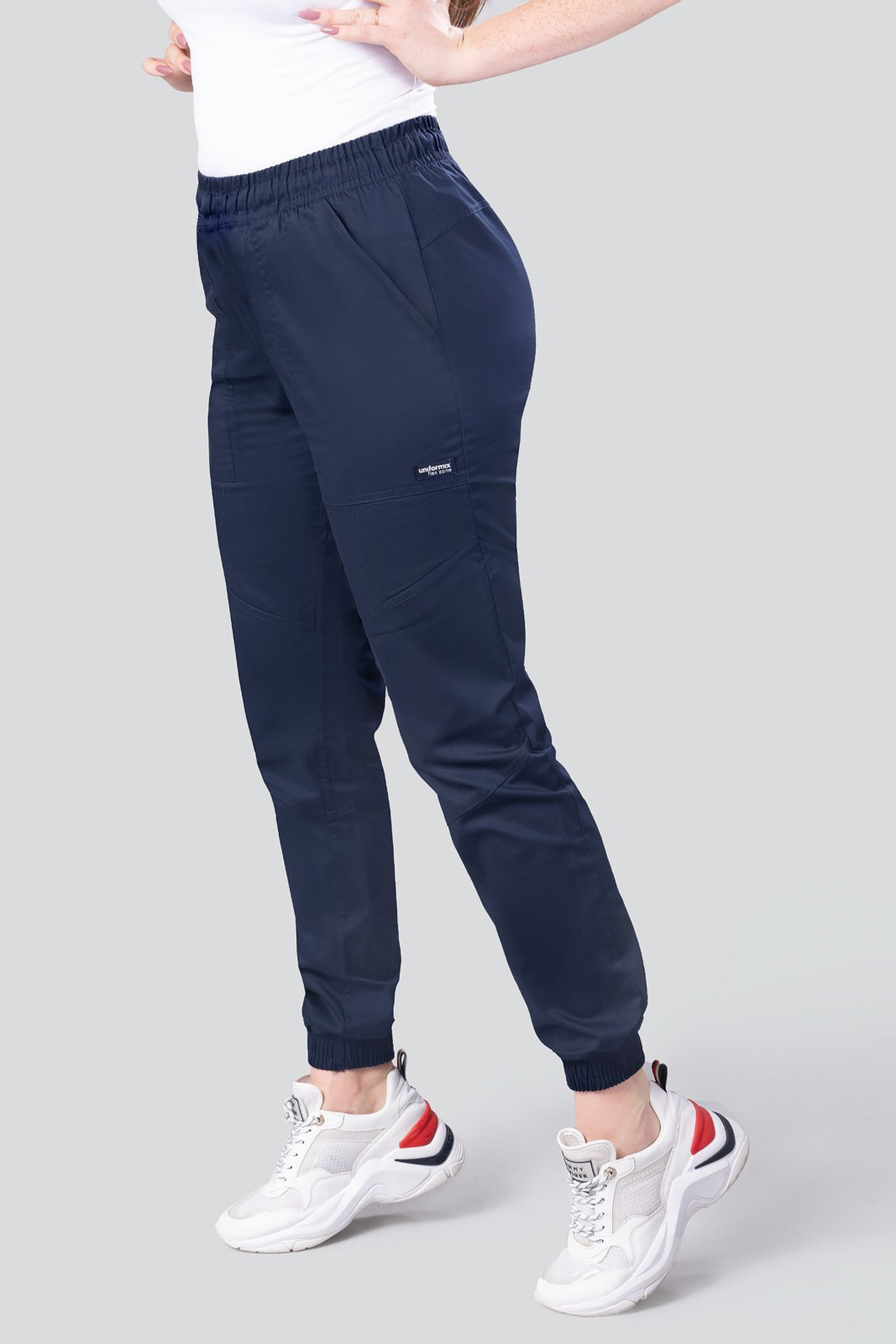Spodnie medyczne damskie, joggery Uniformix FLEX ZONE, FZ2056
