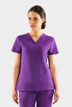 Bluza medyczna damska Uniformix RayOn, 3000-Plum Wine