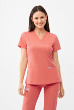 Bluza medyczna damska Uniformix RayOn, 3000, Salomon Orange