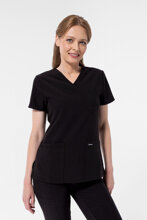 Bluza medyczna damska Uniformix, Super Flex 4000-Black