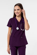 Bluza medyczna damska Uniformix, Super Flex 4000-Dark Purple