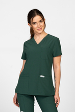 Bluza medyczna damska Uniformix, Super Flex 4000-Hunter green