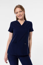 Bluza medyczna damska Uniformix, Super Flex 4000-Navy