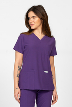 Bluza medyczna damska Uniformix, Super Flex 4000-Plum wine