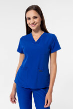 Bluza medyczna damska Uniformix, Super Flex 4000-Royal Blue