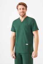 Bluza medyczna uniwersalna, Uniformix TEAM T1260, Hunter Green 