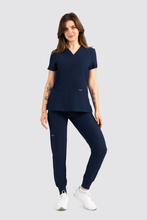 Spodnie medyczne damskie Uniformix Super Flex, 4020-Navy